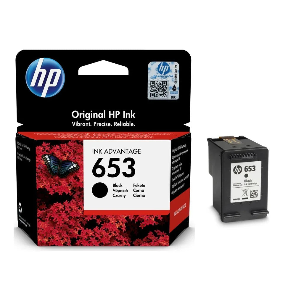 HP 653 Ink Cartridge for HP Deskjet Plus Ink Advantage 6075 and 6475 - eBuy UAE